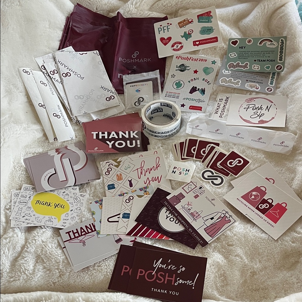 Thank You Stickers and Tape Set - Multicolor